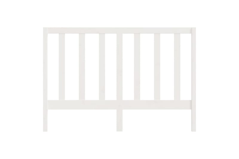 Sengegavl hvit 166x4x100 cm heltre furu - Hvit - Møbler - Senger - Sengetilbehør & sengegavl - Sengegavl