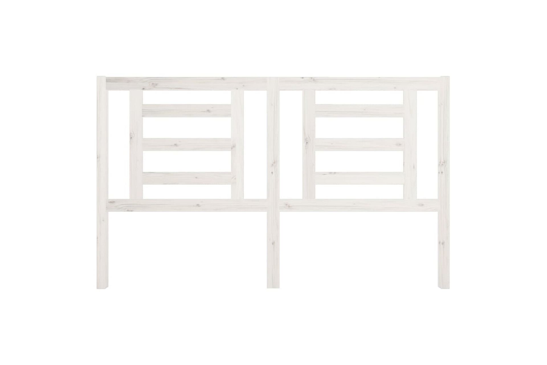 Sengegavl hvit 166x4x100 cm heltre furu - Hvit - Møbler - Senger - Sengetilbehør & sengegavl - Sengegavl