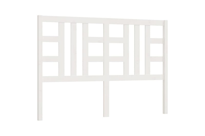 Sengegavl hvit 166x4x100 cm heltre furu - Hvit - Møbler - Senger - Sengetilbehør & sengegavl - Sengegavl