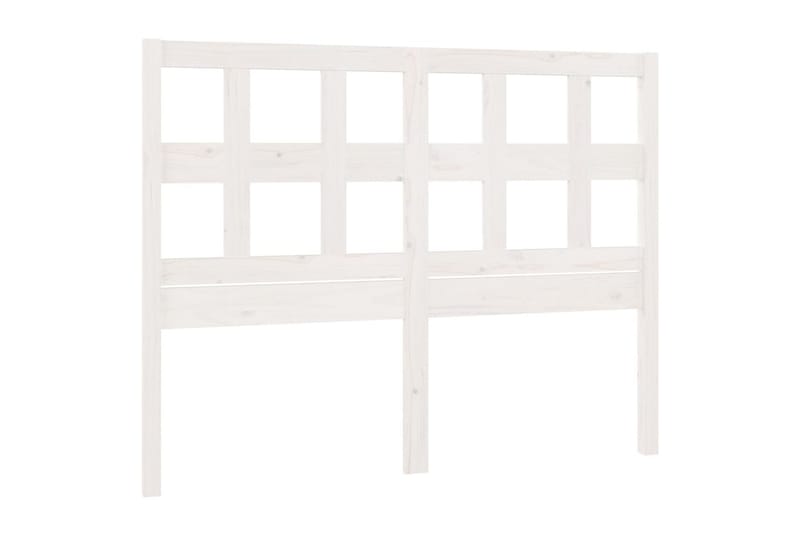 Sengegavl hvit 185,5x4x100 cm heltre furu - Hvit - Møbler - Senger - Sengetilbehør & sengegavl - Sengegavl