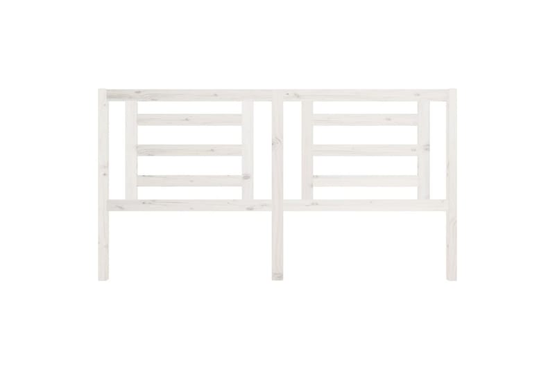 Sengegavl hvit 186x4x100 cm heltre furu - Hvit - Møbler - Senger - Sengetilbehør & sengegavl - Sengegavl