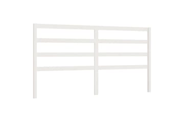 Sengegavl hvit 186x4x100 cm heltre furu - Hvit - Møbler - Senger - Sengetilbehør & sengegavl - Sengegavl