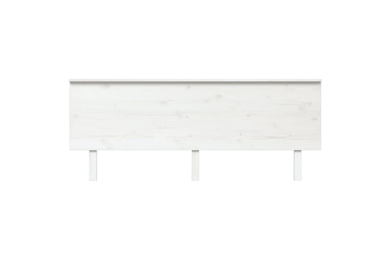 Sengegavl hvit 204x6x82,5 cm heltre furu - Hvit - Møbler - Senger - Sengetilbehør & sengegavl - Sengegavl
