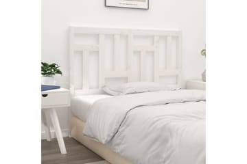 Sengegavl hvit 205,5x4x100 cm heltre furu - Hvit - Møbler - Senger - Sengetilbehør & sengegavl - Sengegavl