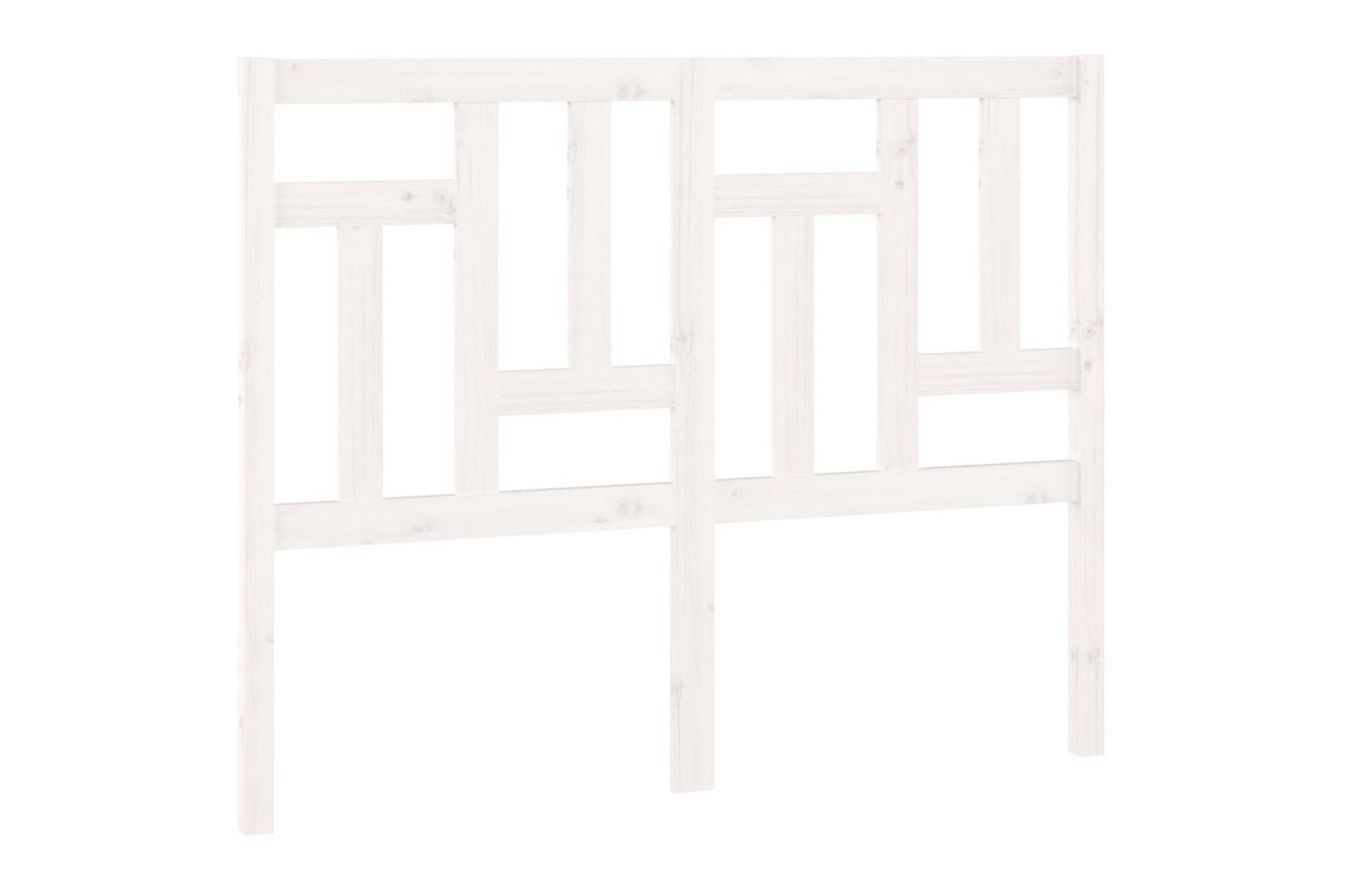Sengegavl hvit 205,5x4x100 cm heltre furu - Hvit - Møbler - Senger - Sengetilbehør & sengegavl - Sengegavl
