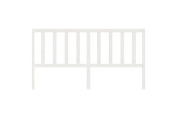 Sengegavl hvit 206x4x100 cm heltre furu - Hvit - Møbler - Senger - Sengetilbehør & sengegavl - Sengegavl