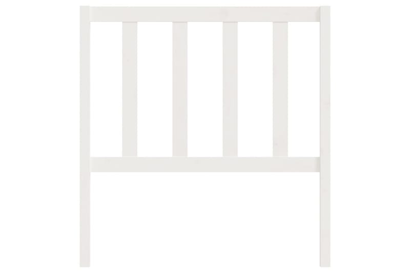 Sengegavl hvit 81x4x100 cm heltre furu - Hvit - Møbler - Senger - Sengetilbehør & sengegavl - Sengegavl
