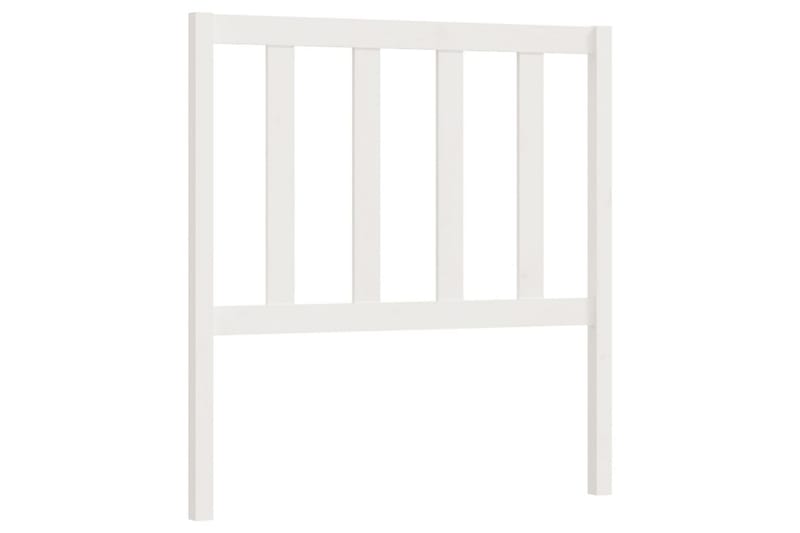 Sengegavl hvit 81x4x100 cm heltre furu - Hvit - Møbler - Senger - Sengetilbehør & sengegavl - Sengegavl