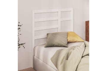 Sengegavl hvit 81x4x104 cm heltre furu - Hvit - Møbler - Senger - Sengetilbehør & sengegavl - Sengegavl