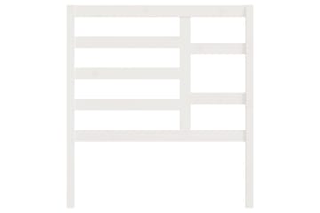 Sengegavl hvit 81x4x104 cm heltre furu - Hvit - Møbler - Senger - Sengetilbehør & sengegavl - Sengegavl