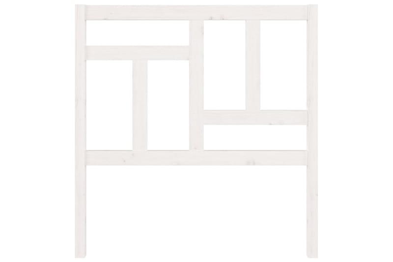 Sengegavl hvit 95,5x4x100 cm heltre furu - Hvit - Møbler - Senger - Sengetilbehør & sengegavl - Sengegavl