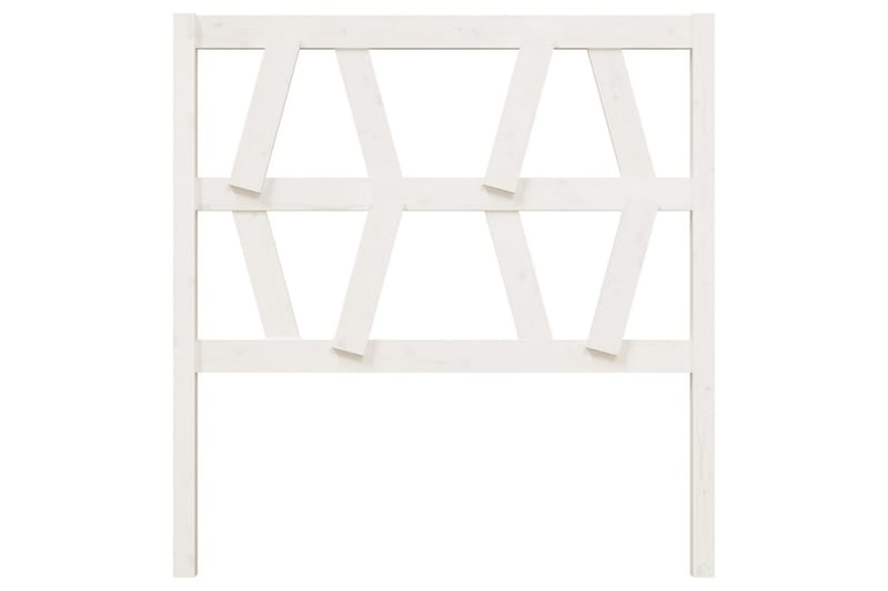 Sengegavl hvit 96x4x100 cm heltre furu - Hvit - Møbler - Senger - Sengetilbehør & sengegavl - Sengegavl