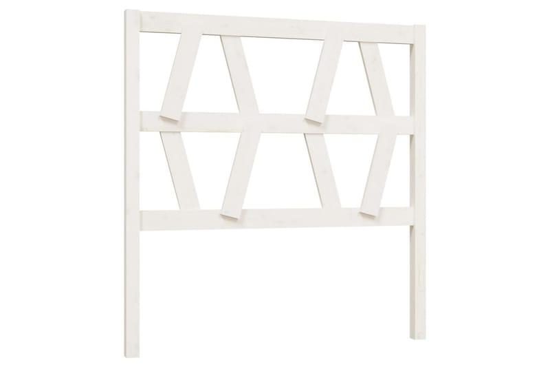 Sengegavl hvit 96x4x100 cm heltre furu - Hvit - Møbler - Senger - Sengetilbehør & sengegavl - Sengegavl