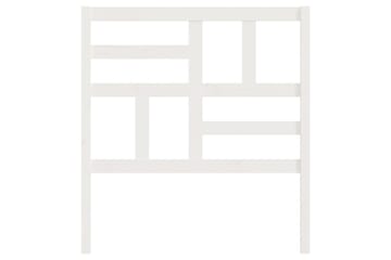 Sengegavl hvit 96x4x104 cm heltre furu - Hvit - Møbler - Senger - Sengetilbehør & sengegavl - Sengegavl
