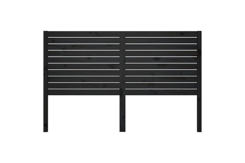 Sengegavl svart 146x4x100 cm heltre furu - Svart - Møbler - Senger - Sengetilbehør & sengegavl - Sengegavl