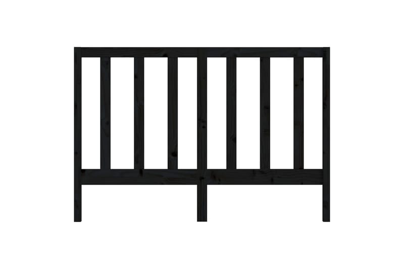 Sengegavl svart 156x4x100 cm heltre furu - Svart - Møbler - Senger - Sengetilbehør & sengegavl - Sengegavl