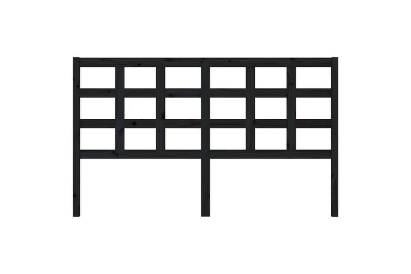 Sengegavl svart 165,5x4x100 cm heltre furu - Svart - Møbler - Senger - Sengetilbehør & sengegavl - Sengegavl