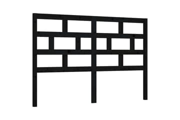 Sengegavl svart 166x4x100 cm heltre furu - Svart - Møbler - Senger - Sengetilbehør & sengegavl - Sengegavl