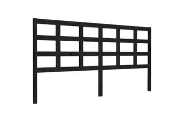 Sengegavl svart 185,5x4x100 cm heltre furu - Svart - Møbler - Senger - Sengetilbehør & sengegavl - Sengegavl