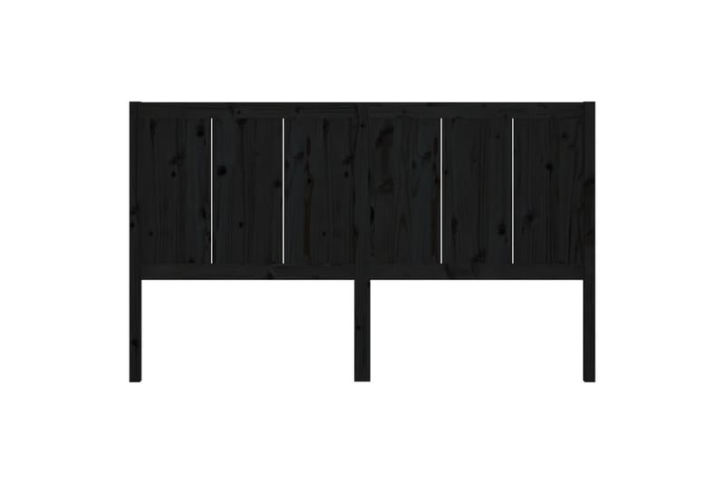 Sengegavl svart 205,5x4x100 cm heltre furu - Svart - Møbler - Senger - Sengetilbehør & sengegavl - Sengegavl