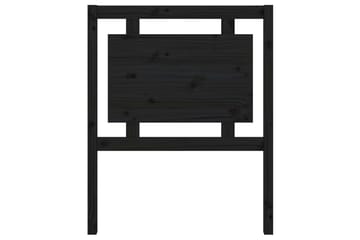 Sengegavl svart 80,5x4x100 cm heltre furu - Svart - Møbler - Senger - Sengetilbehør & sengegavl - Sengegavl