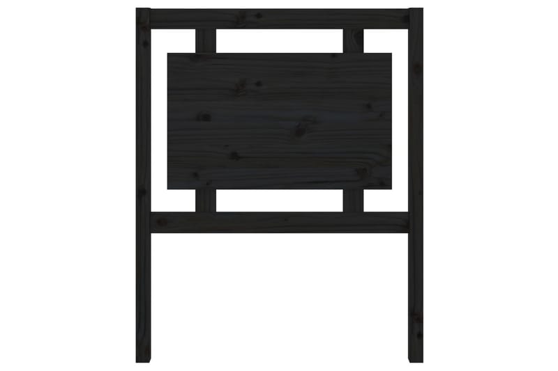 Sengegavl svart 80,5x4x100 cm heltre furu - Svart - Møbler - Senger - Sengetilbehør & sengegavl - Sengegavl