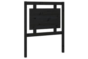 Sengegavl svart 80,5x4x100 cm heltre furu - Svart - Møbler - Senger - Sengetilbehør & sengegavl - Sengegavl