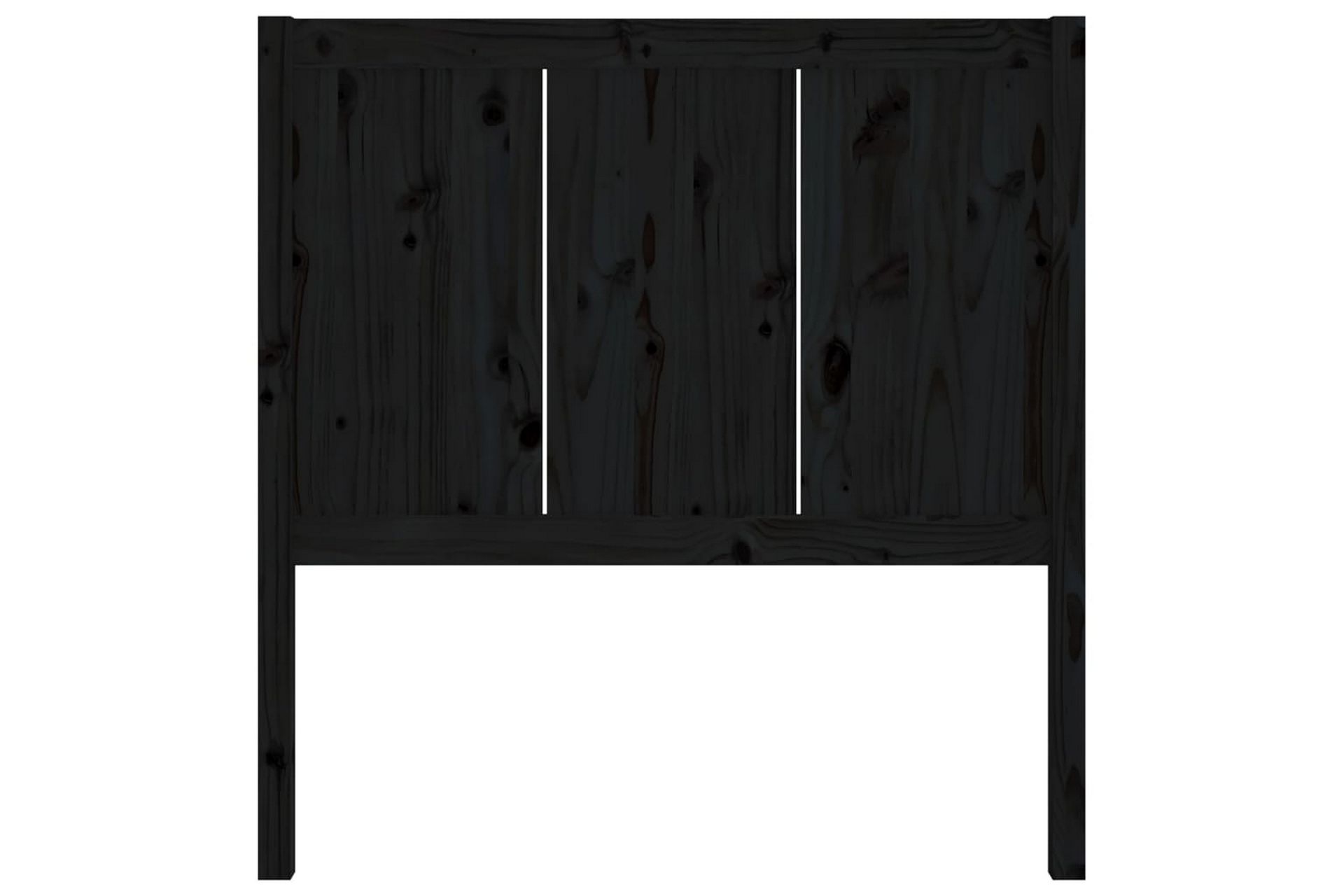 Sengegavl svart 95,5x4x100 cm heltre furu - Svart - Møbler - Senger - Sengetilbehør & sengegavl - Sengegavl