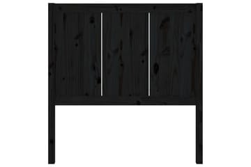 Sengegavl svart 95,5x4x100 cm heltre furu - Svart - Møbler - Senger - Sengetilbehør & sengegavl - Sengegavl