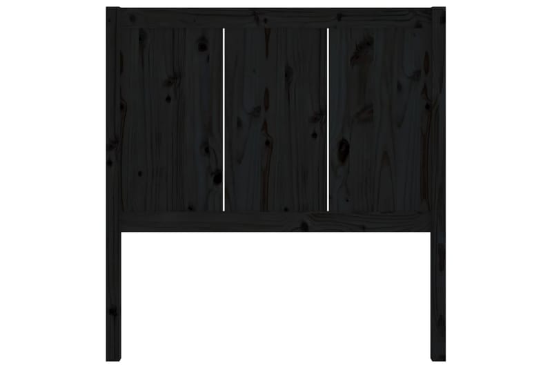 Sengegavl svart 95,5x4x100 cm heltre furu - Svart - Møbler - Senger - Sengetilbehør & sengegavl - Sengegavl