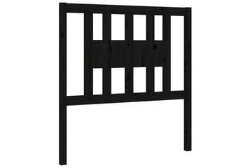 Sengegavl svart 96x4x100 cm heltre furu - Svart - Møbler - Senger - Sengetilbehør & sengegavl - Sengegavl