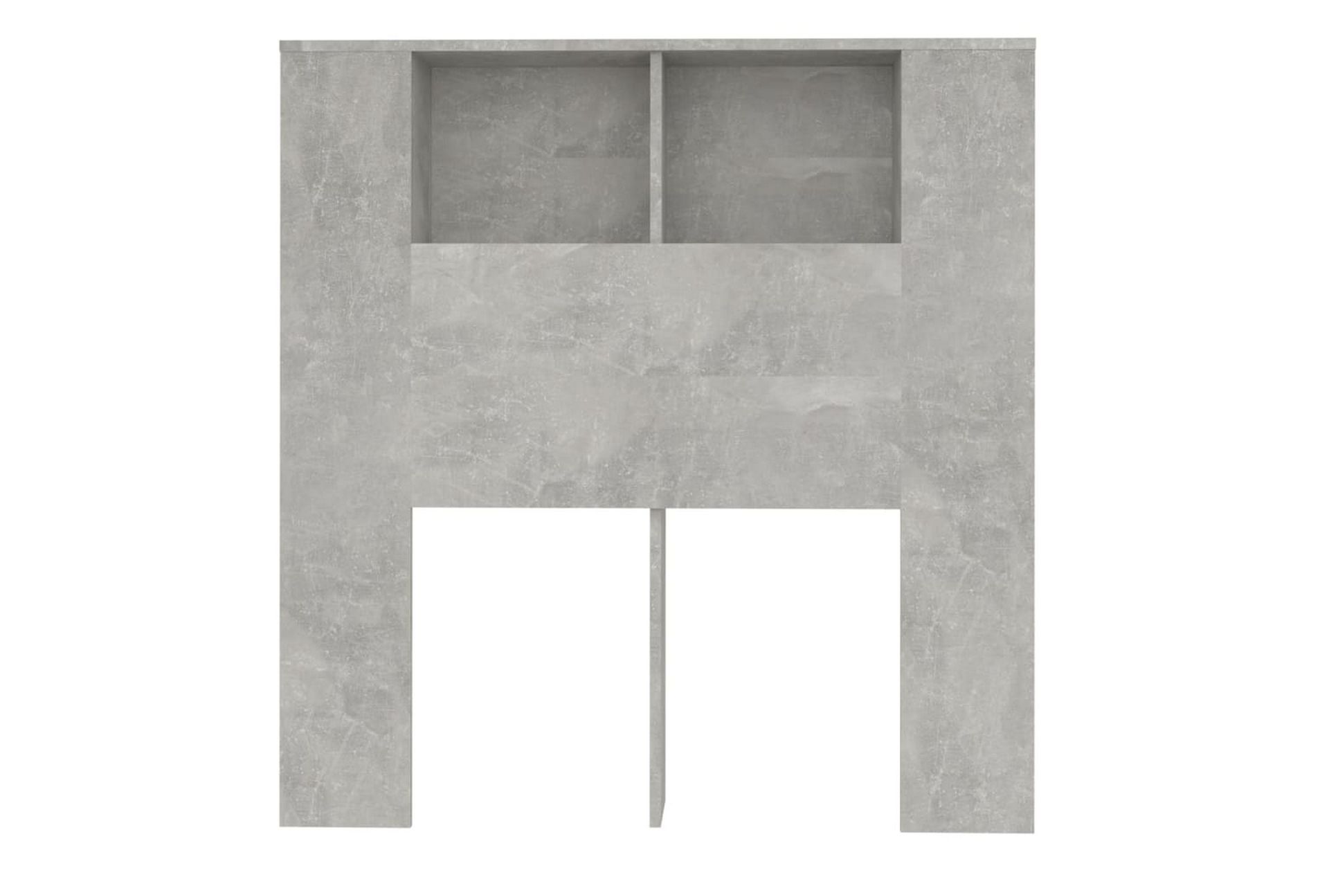 Sengegavlskap betonggrå 100x18,5x104,5 cm - Grå - Møbler - Senger - Sengetilbehør & sengegavl - Sengegavl
