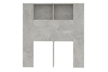 Sengegavlskap betonggrå 100x18,5x104,5 cm - Grå - Møbler - Senger - Sengetilbehør & sengegavl - Sengegavl