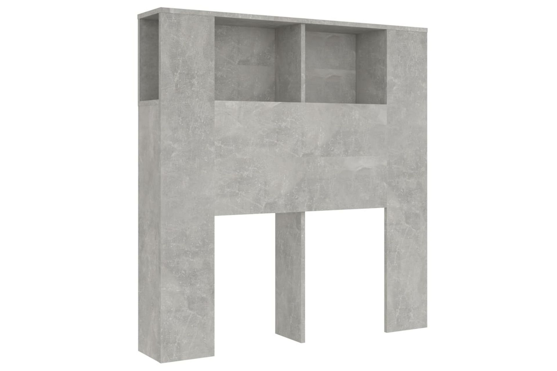 Sengegavlskap betonggrå 100x18,5x104,5 cm - Grå - Møbler - Senger - Sengetilbehør & sengegavl - Sengegavl