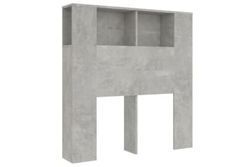 Sengegavlskap betonggrå 100x18,5x104,5 cm - Grå - Møbler - Senger - Sengetilbehør & sengegavl - Sengegavl