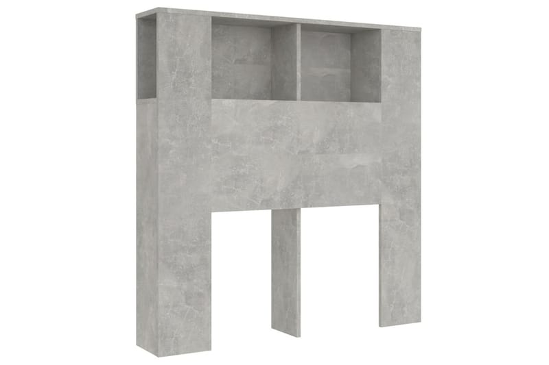 Sengegavlskap betonggrå 100x18,5x104,5 cm - Grå - Møbler - Senger - Sengetilbehør & sengegavl - Sengegavl