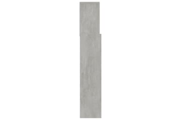 Sengegavlskap betonggrå 180x19x103,5 cm - Grå - Møbler - Senger - Sengetilbehør & sengegavl - Sengegavl