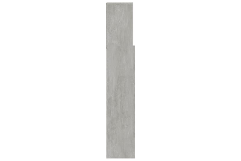 Sengegavlskap betonggrå 180x19x103,5 cm - Grå - Sengegavl