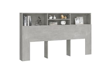 Sengegavlskap betonggrå 180x19x103,5 cm - Grå - Møbler - Senger - Sengetilbehør & sengegavl - Sengegavl