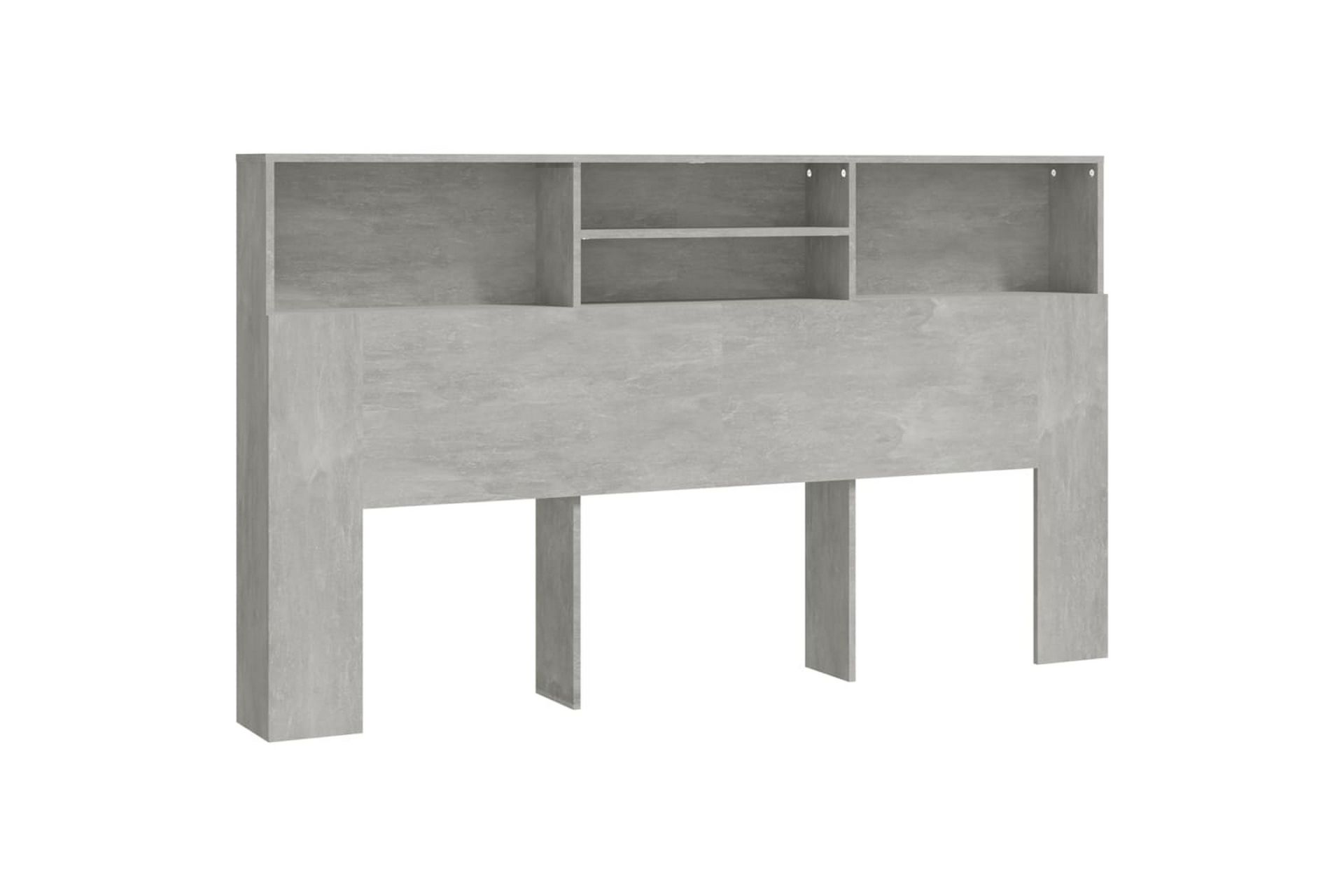 Sengegavlskap betonggrå 180x19x103,5 cm - Grå - Møbler - Senger - Sengetilbehør & sengegavl - Sengegavl