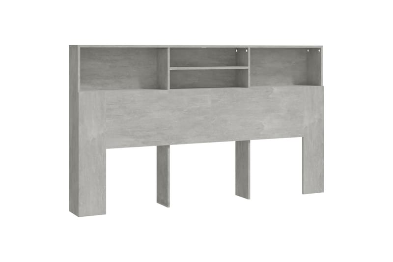 Sengegavlskap betonggrå 180x19x103,5 cm - Grå - Møbler - Senger - Sengetilbehør & sengegavl - Sengegavl