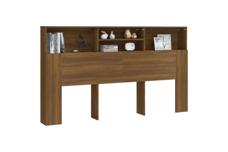 Sengegavlskap brun eik 180x19x103,5 cm - Brun - Møbler - Senger - Sengetilbehør & sengegavl - Sengegavl