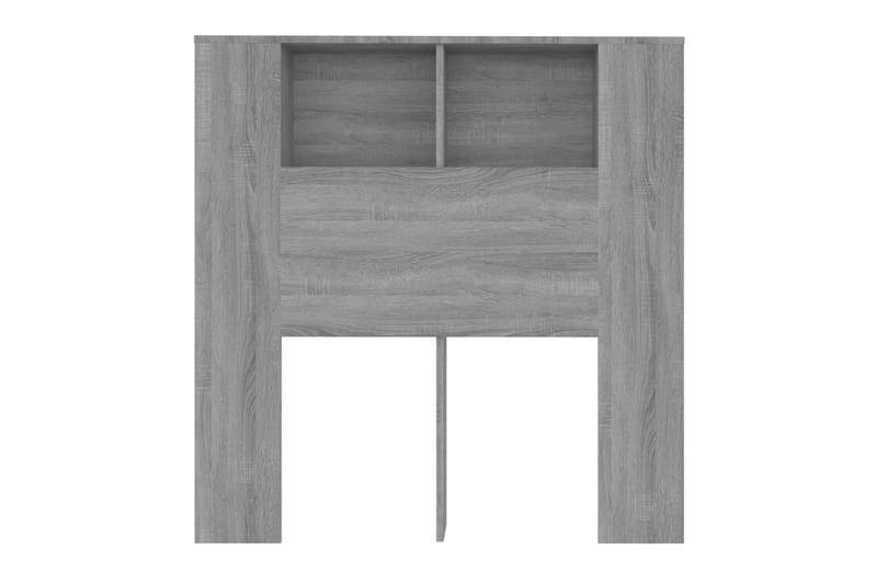 Sengegavlskap grå sonoma 100x18,5x104,5 cm - Grå - Møbler - Senger - Sengetilbehør & sengegavl - Sengegavl