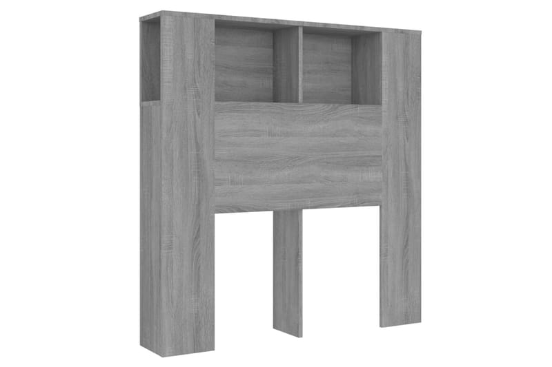 Sengegavlskap grå sonoma 100x18,5x104,5 cm - Grå - Møbler - Senger - Sengetilbehør & sengegavl - Sengegavl