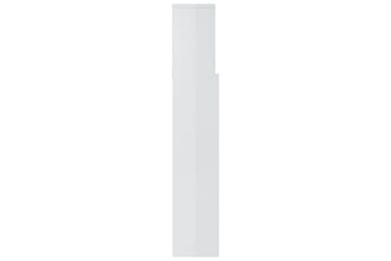 Sengegavlskap høyglans hvit 180x19x103,5 cm - Hvit - Møbler - Senger - Sengetilbehør & sengegavl - Sengegavl