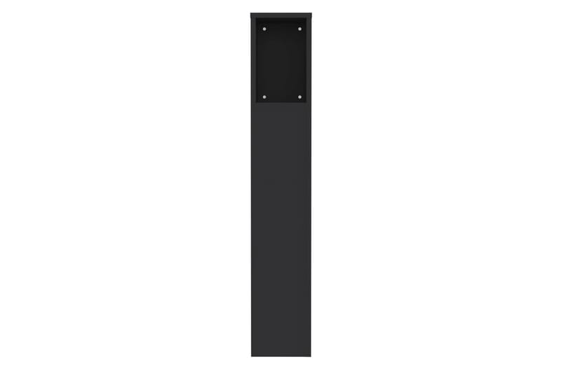 Sengegavlskap svart 100x18,5x104,5 cm - Svart - Møbler - Senger - Sengetilbehør & sengegavl - Sengegavl