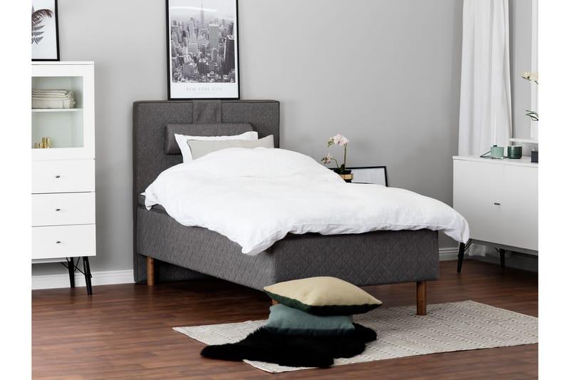 Sundborn Sengegavl 105 cm - Grå - Møbler - Senger - Sengetilbehør & sengegavl - Sengegavl