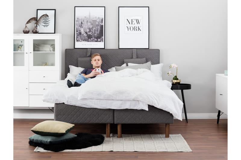 Sundborn Sengegavl 160 cm - Grå - Møbler - Senger - Sengetilbehør & sengegavl - Sengegavl