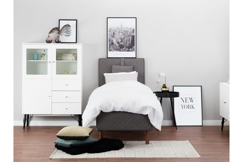 Sundborn Sengegavl 80 cm - Grå - Møbler - Senger - Sengetilbehør & sengegavl - Sengegavl