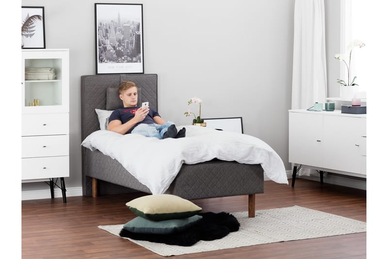 Sundborn Sengegavl 80 cm - Grå - Møbler - Senger - Sengetilbehør & sengegavl - Sengegavl